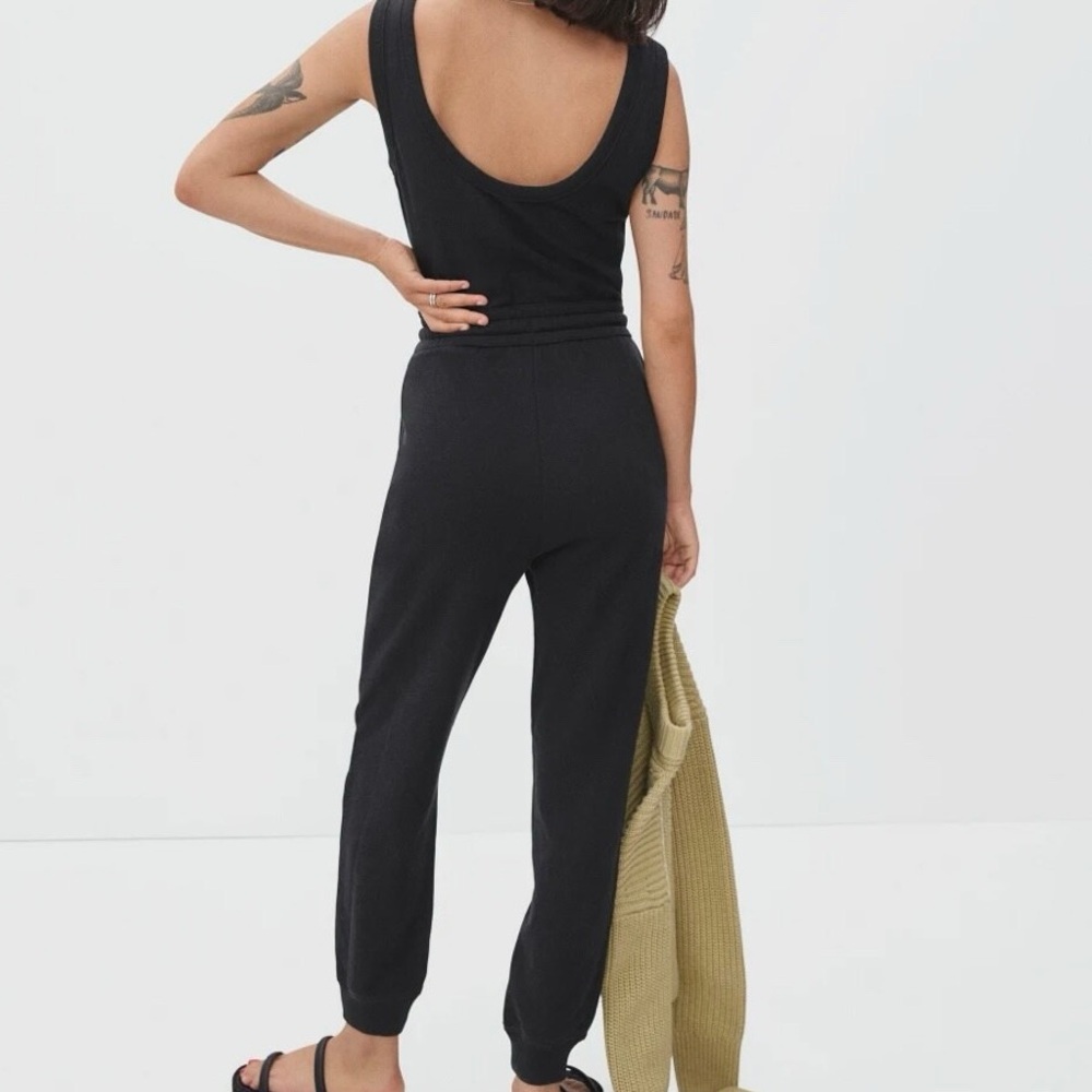 Everlane French Terry Black Jumpsuit - Size Small - Organic Cotton - Picture 8 of 8